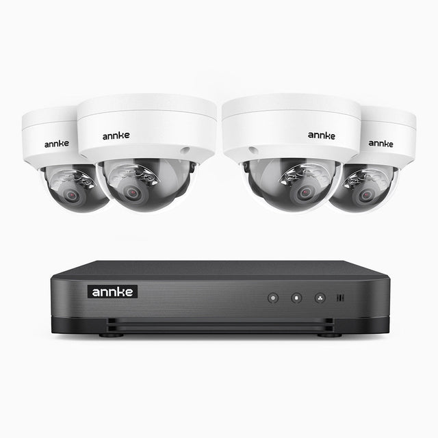 Dome-style 4K PoE camera