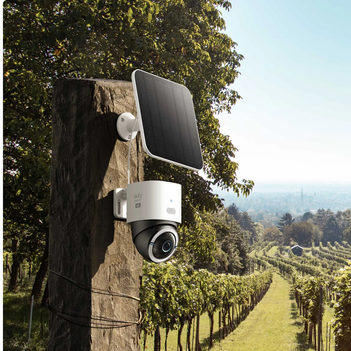 Solar camera overlooking a remote rural property
